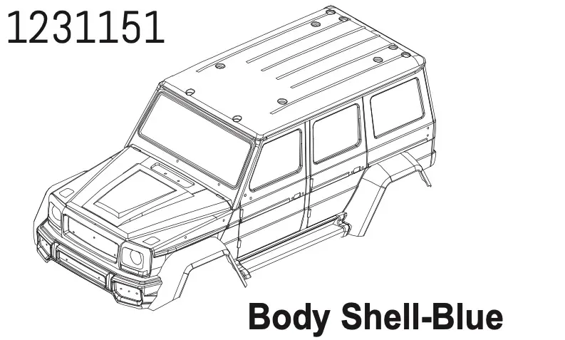 Pc Body Wolf Blue cr4.4