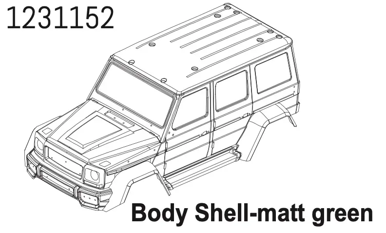Pc Body Wolf Matt Green cr4.4