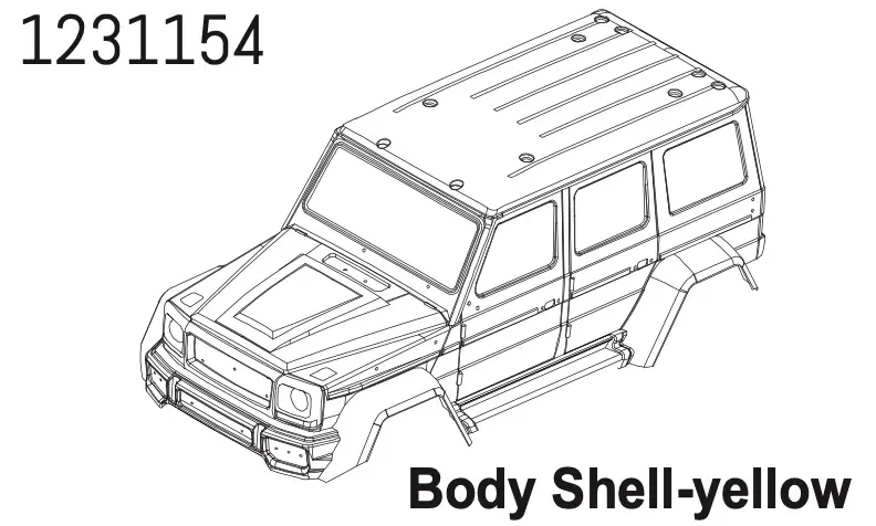 Pc Body Wolf Yellow cr4.4