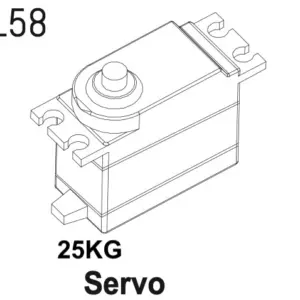 25kg Mg Servo cr4.4