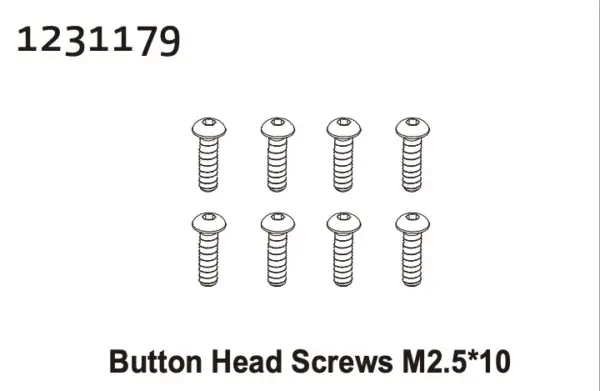 Button Head Screw m2.5*10 (8)