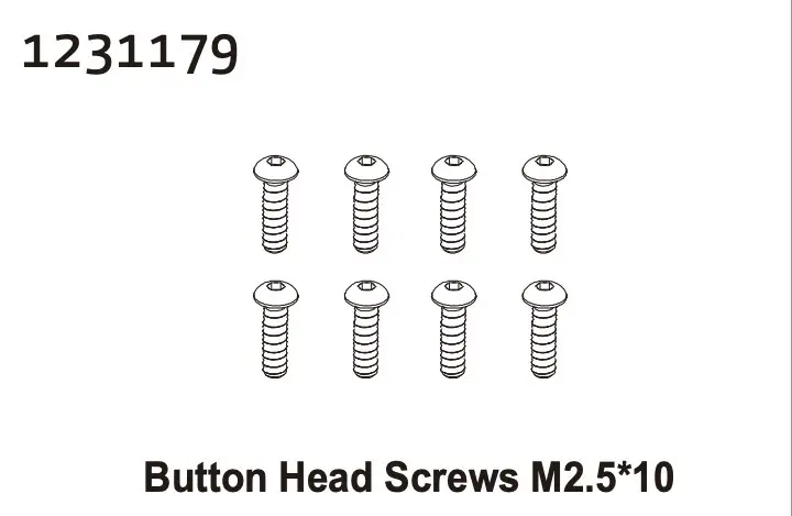 Button Head Screw m2.5*10 (8)