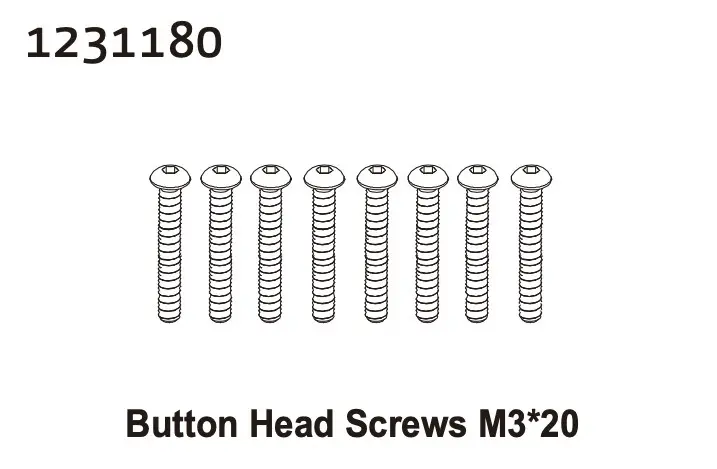 Button Head Screw M3*20 (8)