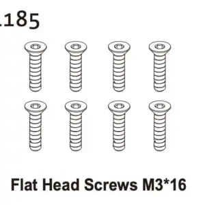 Flat Head Screw M3*16 (8)