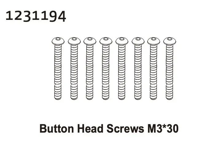 Button Head Screw M3*30 (8)