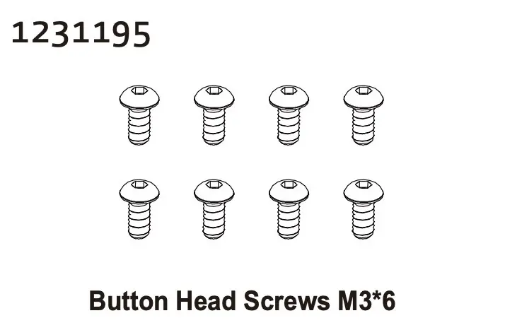 Button Head Screws M3*6 (8)