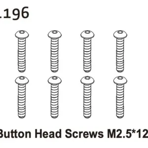 Button Head Screws m2.5*12 (8)