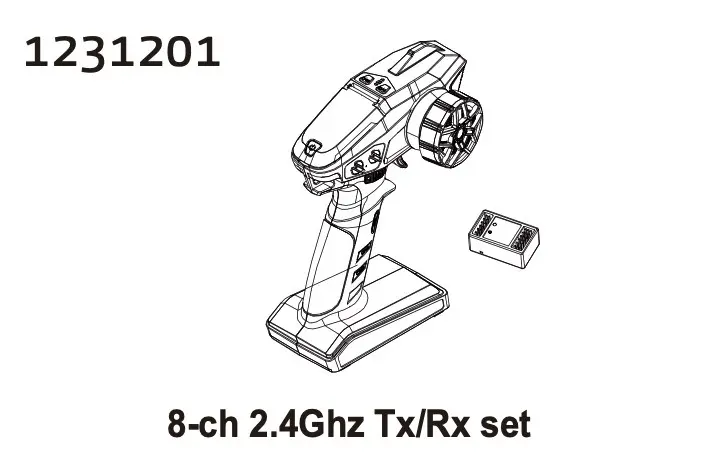 8-Ch 2.4ghz Tx/Rx Set cr4.4 Patrol