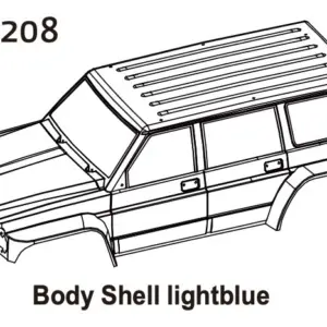 Body Shell Lightblue cr4.4 Patrol