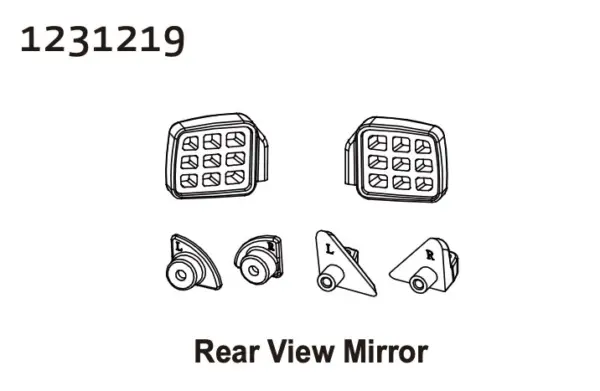Rear View Mirror cr4.4 Patrol