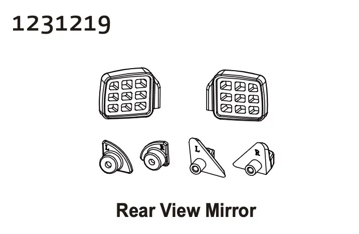Rear View Mirror cr4.4 Patrol