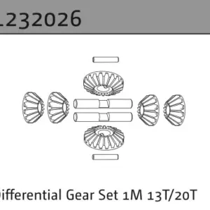 Differential Gear Set 1m 13t/20t