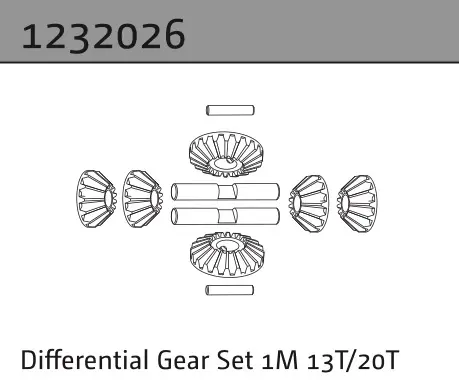Differential Gear Set 1m 13t/20t