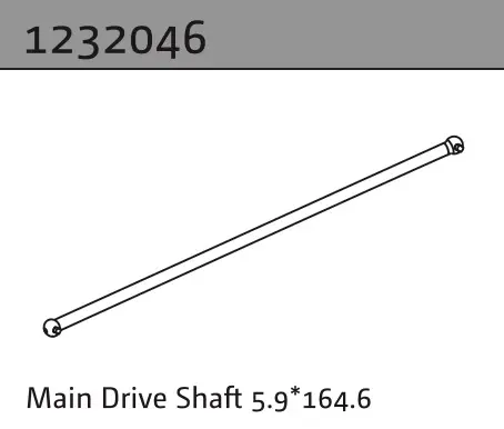 Main Drive Shaft 5.9*164.6