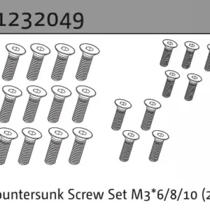 Countersunk Screw Set M3*6/8/10 (21)