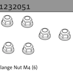 Flange Nut M4 (6)