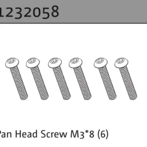 Pan Head Screw M3*8 (6)