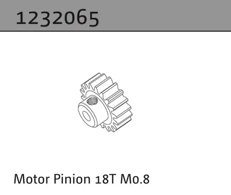 Motor Pinion 18t m0.8