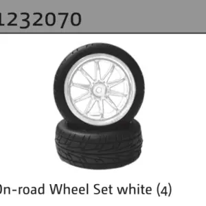 On-Road Wheel Set White (4)