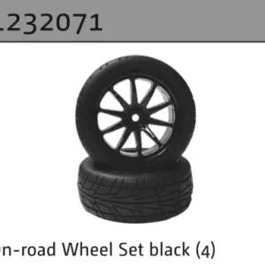 On-Road Wheel Set Black (4)