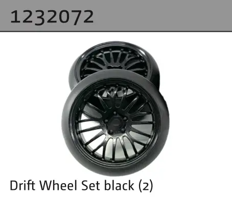 Drift Wheel Set Black (4)