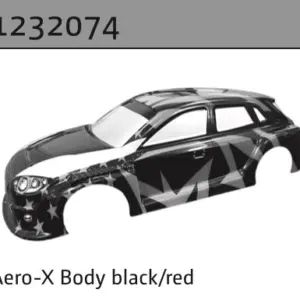 Aero-X Body Black/Red (Without Sticker)