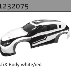Sti-X Body White/Red (Without Sticker)