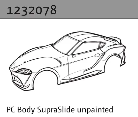 Pc Body Supraslide Unpainted