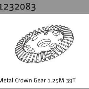 Metal Crown Gear 1.25m 39t