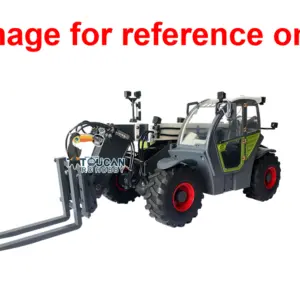 JDM-128 1/14 Metal RC Forklift Multifunctional Telescopic Hydraulic Construction Vehicles 4-Way Vavles Differential Lock 2Axles Steering