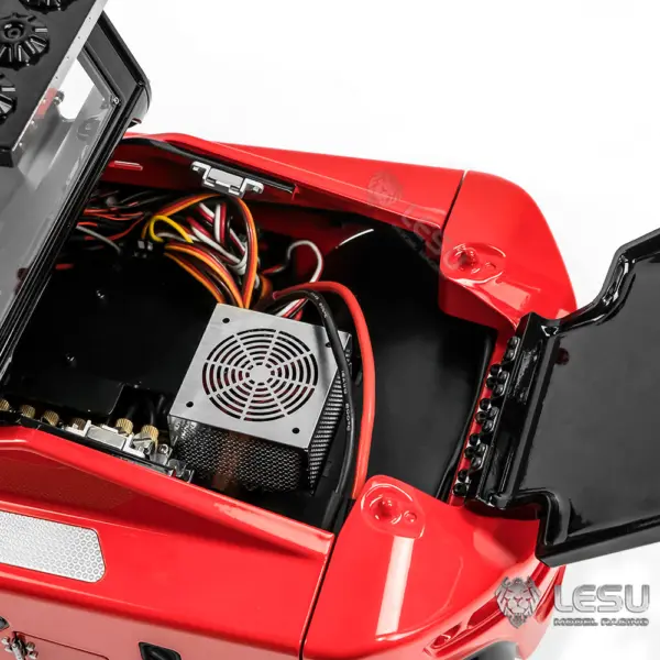 LESU 1/14 RC Hydraulic Painted Assembled RC forklift Metal Aoue-LD160S Remote Control Wheeled Car Sound Light System Model