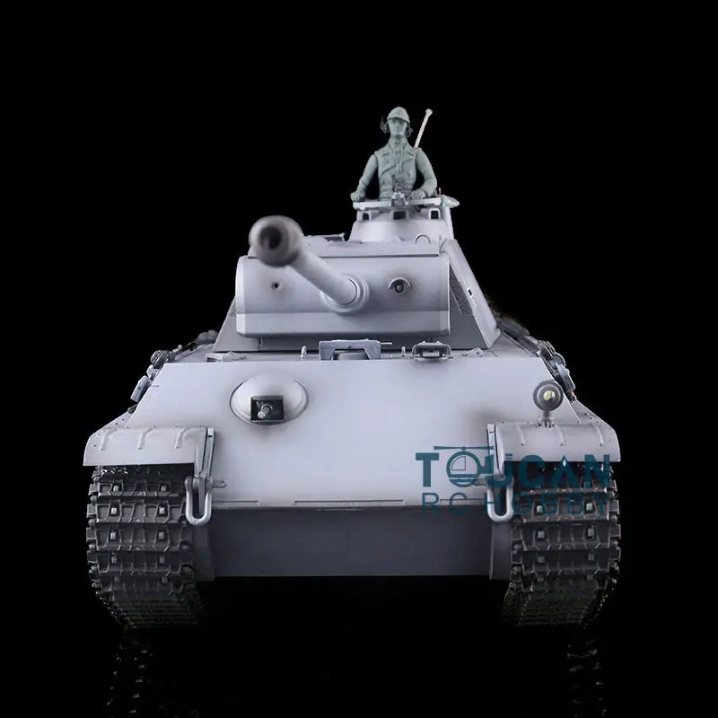 Henglong 1/16 7.0 RC Tank German Panther G Upgraded 3879 w/ FPV 360Degrees Rotating Turret Barrel Recoil Smoking Gearbox Sound Effect