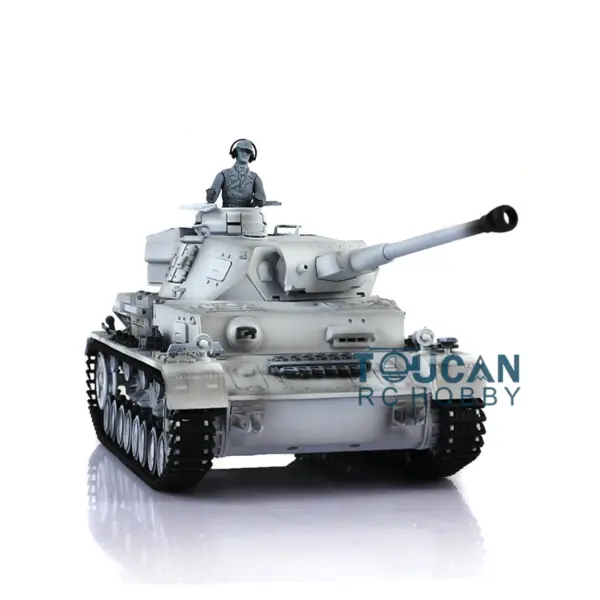 Henglong 1/16 7.0 Radio Control Tank 3859 RC Plastic German Panzer IV F2 w/ 360Degrees Rotating Turret Steel Gearbox Infrared Battle Sys