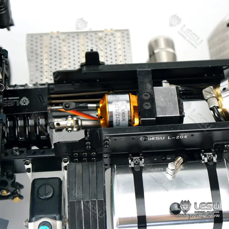 BEST SELLING LESU 1/14 3363 3348 6*6 RC Dump Truck Hydraulic System Valve Pump Metal Cylinder Motor Bcuket W/O Cabin ESC Servo
