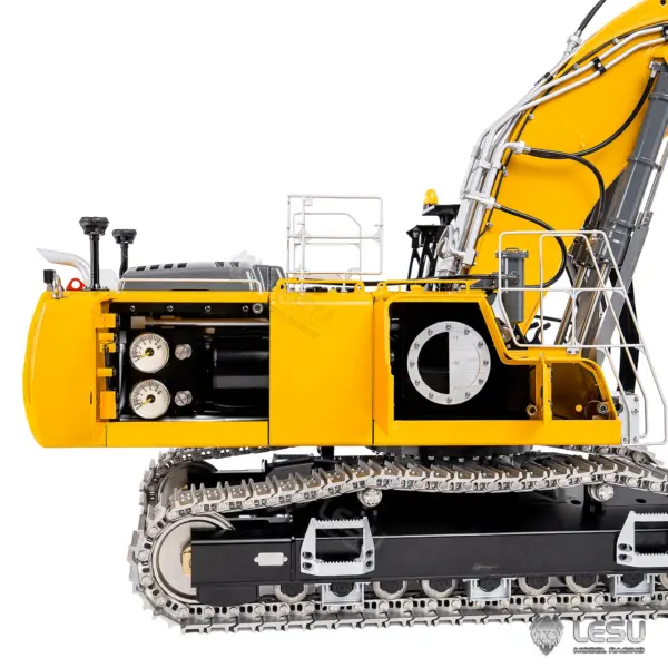 LESU AOUE LR956 1/14 RC Hydraulic Excavator KIT Metal 2 Arms Remote Control Digger Model 4MPA Dual Pumps Light 6CH Brass Valve