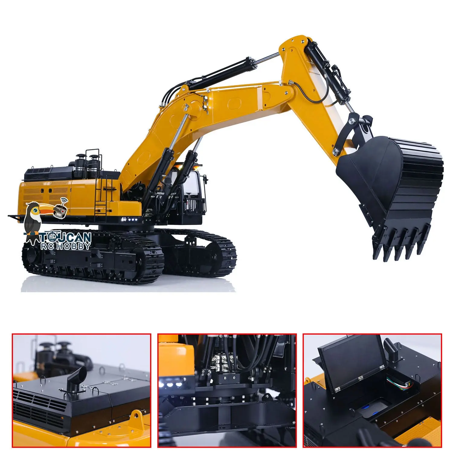 Kabolite K980 1/14 Hydraulic RC Excavator SY980H Giant PL18 Lite Radio Control Digger Construction Vehicle DIY Simultion Car Toy