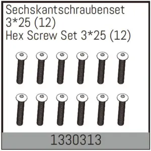 Hex Screw Set 3*25 (12)