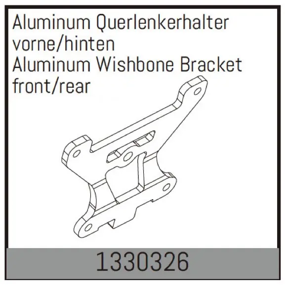 Aluminum Wishbone Bracket Front/Rear (2)