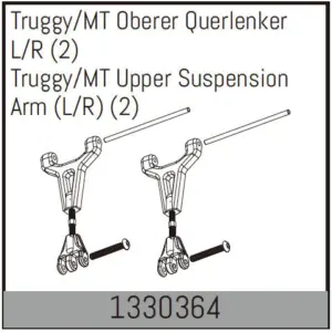 Truggy/Mt Upper Suspension Arm (L/R) (2)
