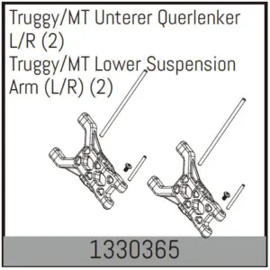 Truggy/Mt Lower Suspension Arm (L/R) (2)