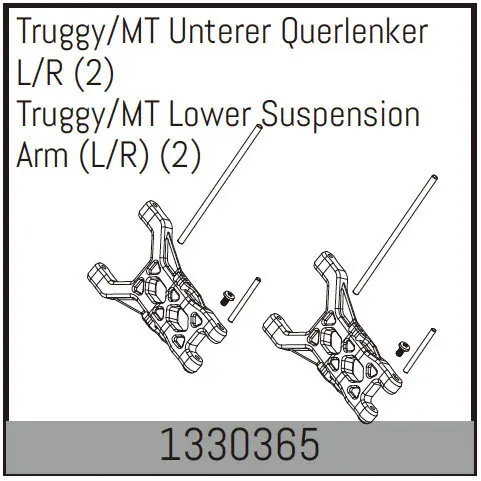 Truggy/Mt Lower Suspension Arm (L/R) (2)