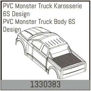PVC Monster Truck Body 6s Design