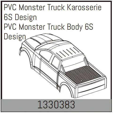 PVC Monster Truck Body 6s Design