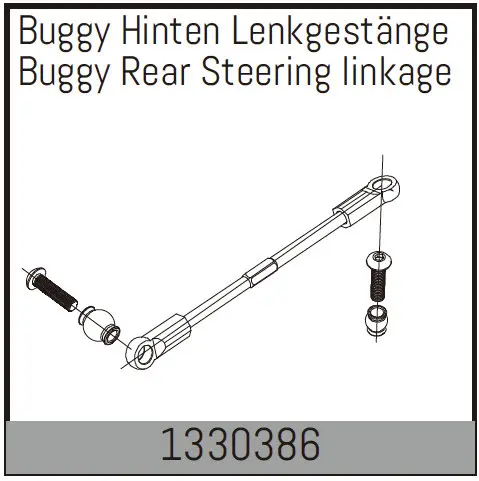 Rear Steering Linkage Set for Buggy
