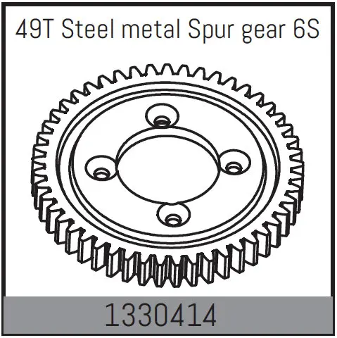 49t Steel Metal Spur Gear