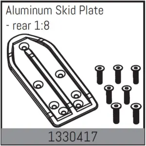 Aluminum Skid Plate - Rear 1:8
