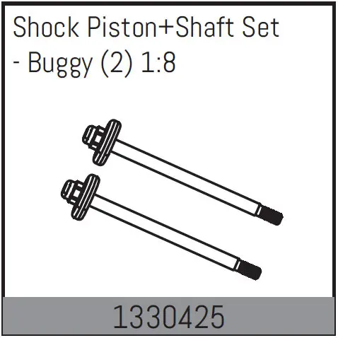Shock Piston+shaft Set - Buggy (2) 1:8