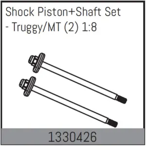 Shock Piston+shaft Set - Truggy/Mt (2) 1:8