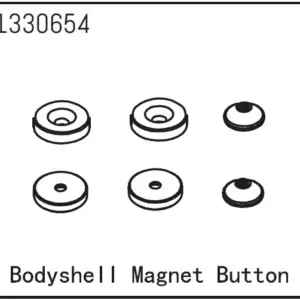 Bodyshell Magnet Button - Yucatan