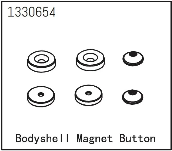 Bodyshell Magnet Button - Yucatan